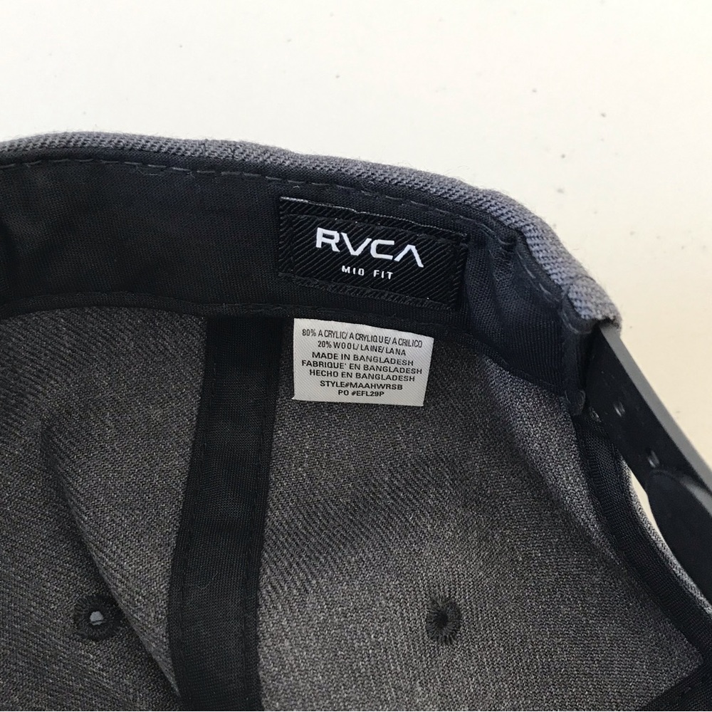 RVCA // NWOT Unisex Men’s Mid-fit Snapback Canvas Hat - Picture 3 of 3